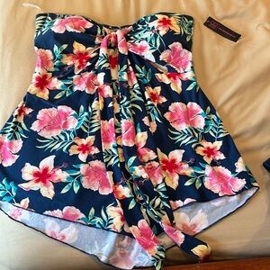 Floral tube top - new with tags